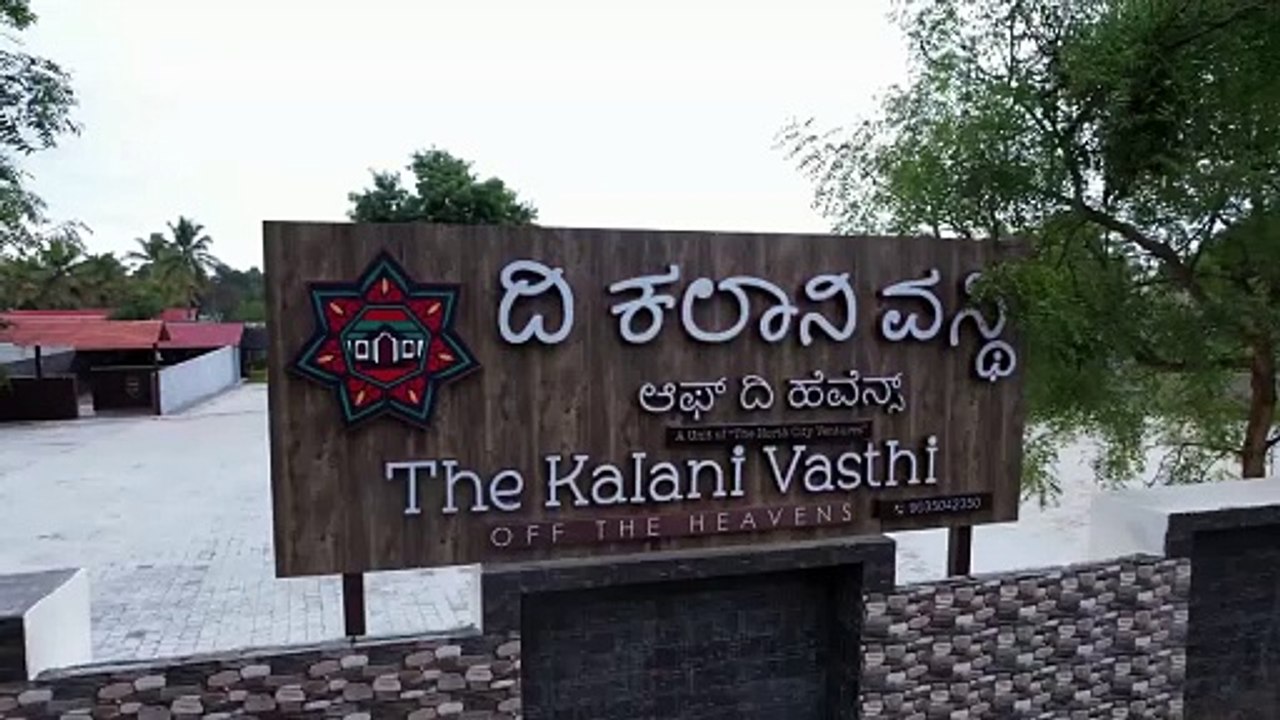 Captivating Drone View of Kalanivasthi _ Blend of Nature & Elegance _ Luxury Wedding Venue Bangalore