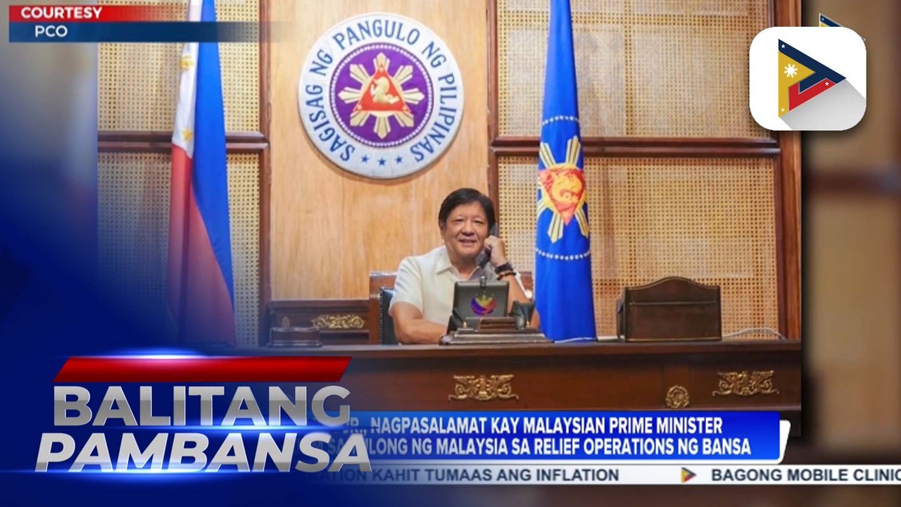 PBBM, nagpasalamat kay Malaysian Prime Minister Anwar Ibrahim sa tulong nito sa bansa