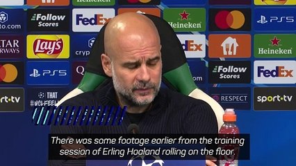 Guardiola plays down Haaland's training injury