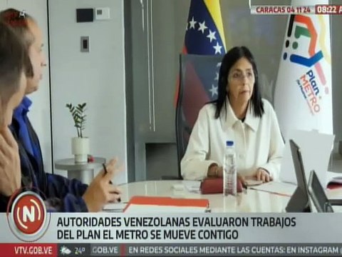 Vicepresidenta Delcy Rodríguez evalúa segunda fase del Plan Metro se Mueve Contigo