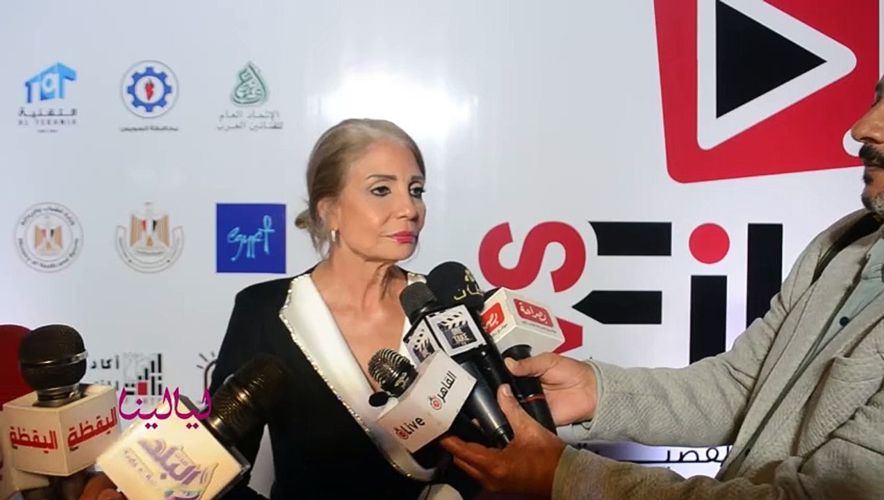 سوسن بدر : انا سعيدة بتكريمي بالمهرجان في أول دورة ليه.. الافلام القصيرة من الفن الصعب جدا