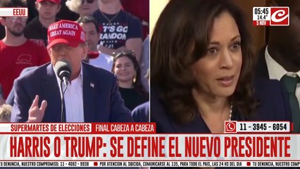 "Supermartes" de elecciones en EEUU: Harris y Trump a todo o nada