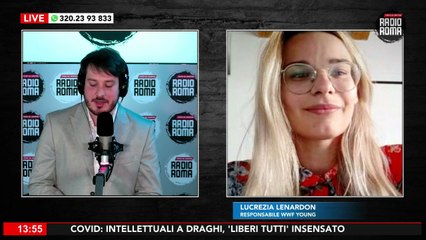 Lucrezia Lenardon del WWF YOUng ospite a Roma Di Giorno con Marco Napoleoni
