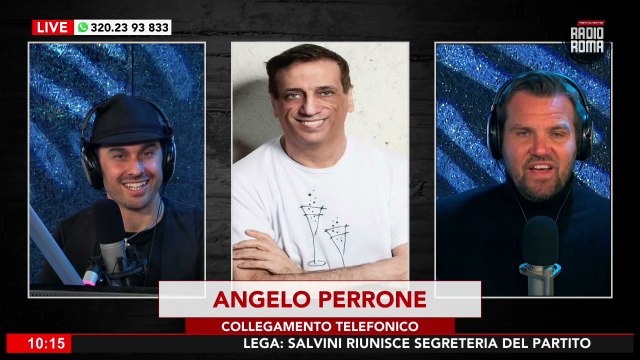 Angelo Perrone in collegamento Telefonico da VIPiace su RADIO ROMA