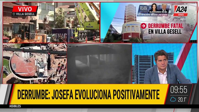 DERRUMBE EN VILLA GESELL: ENCONTRARON DOS CUERPOS MÁS ENTRE LOS ESCOMBROS