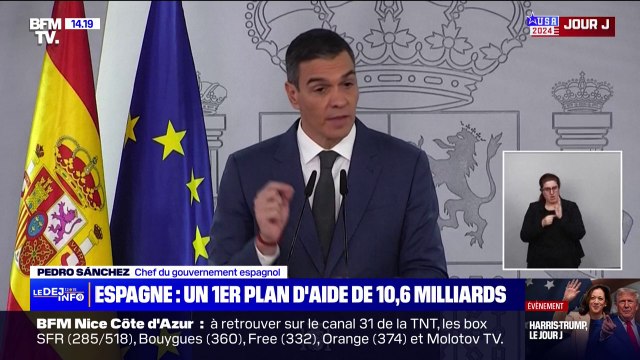 Inondations en Espagne: Pedro Sanchez annonce un plan d'aide de 10,6 milliards d'euros pour la reconstruction et la relance de la communauté de Valence