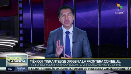 Caravanas de migrantes  se dirigen a la frontera con EE.UU.
