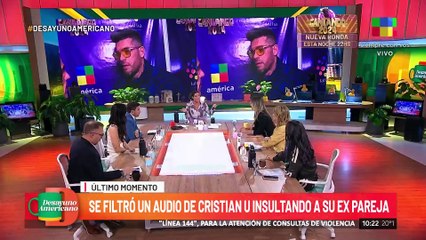 ÚLTIMO MOMENTO: Cristian U acusado por violencia de género