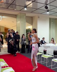 Sakra Guerrero derrochando talento en Miss Internacional