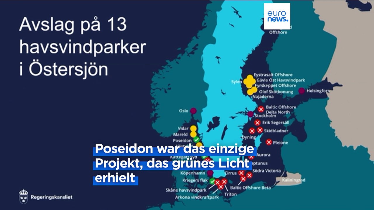 Sicherheitsbedenken in Schweden: Regierung stoppt 13 Offshore-Windparks