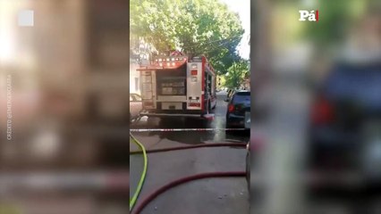 La Boca: Incendio en un conventillo