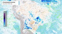 Previsão de precipitação e nebulosidade até Quinta-Feira (07).