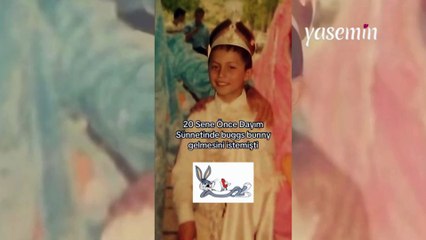 Sünnet düğününe Bugs Bunny'nin gelmesini istedi! Ailesi çocuğun isteğini yerine getirdi