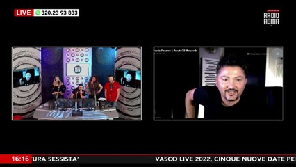 SARALLO FAMOSI OSPITA NICOLA FASANO NELLA RUBRICA RADIO ROMA BY NIGHT