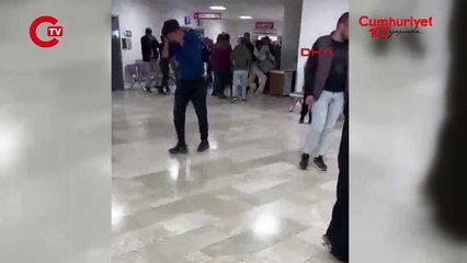 Hastanede polise ve güvenlik görevlilerine saldıran 9 kişiye gözaltı