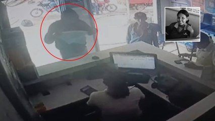 En video: sicario asesinó a una joven en oficina de giros y dejó un preocupante panfleto