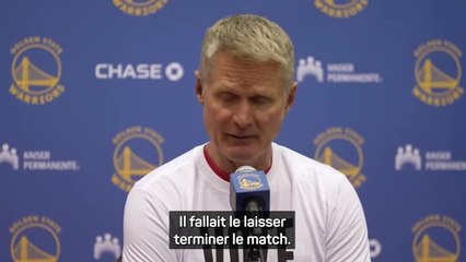 Warriors - Kerr : "Curry a joué un grand match"