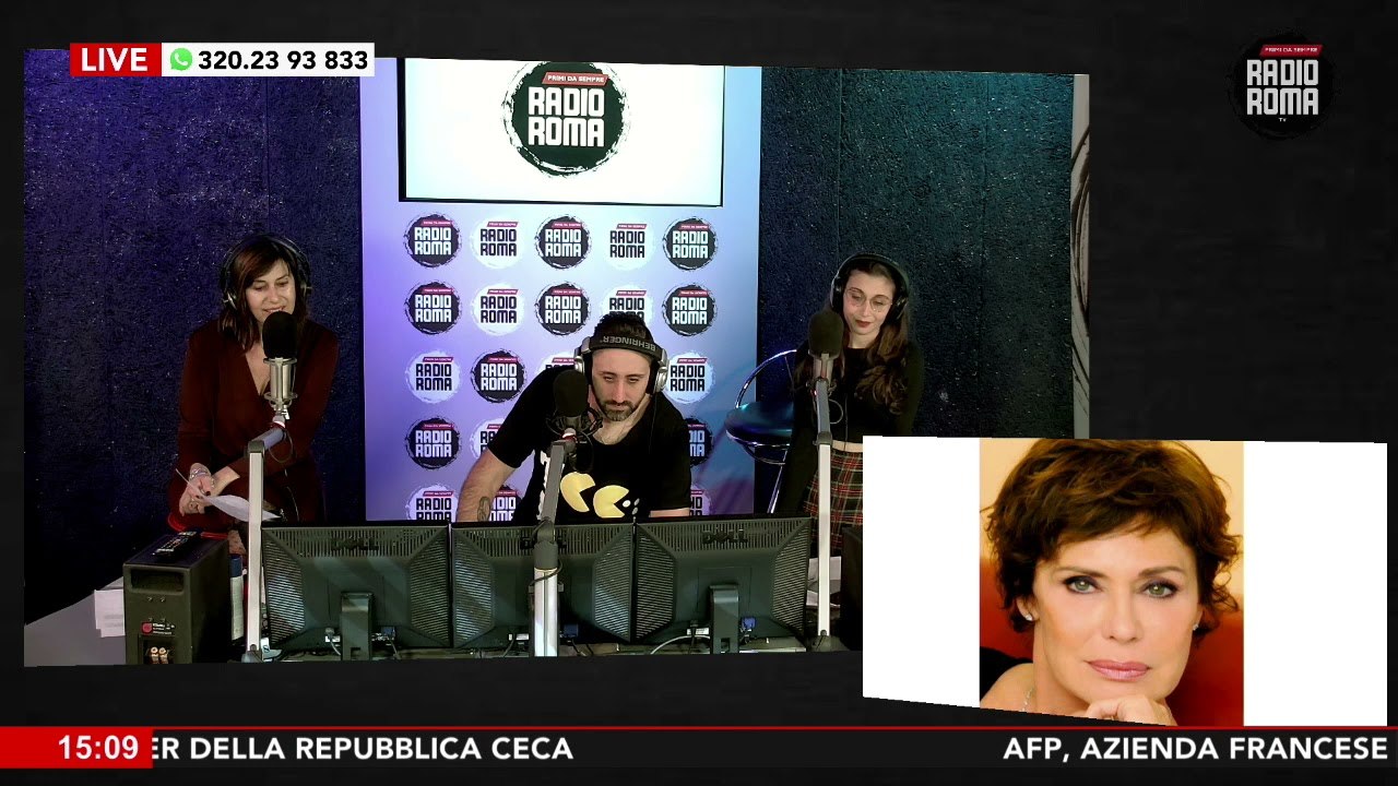 Una telefonata con Corinne Clery su Radio Roma Magazine