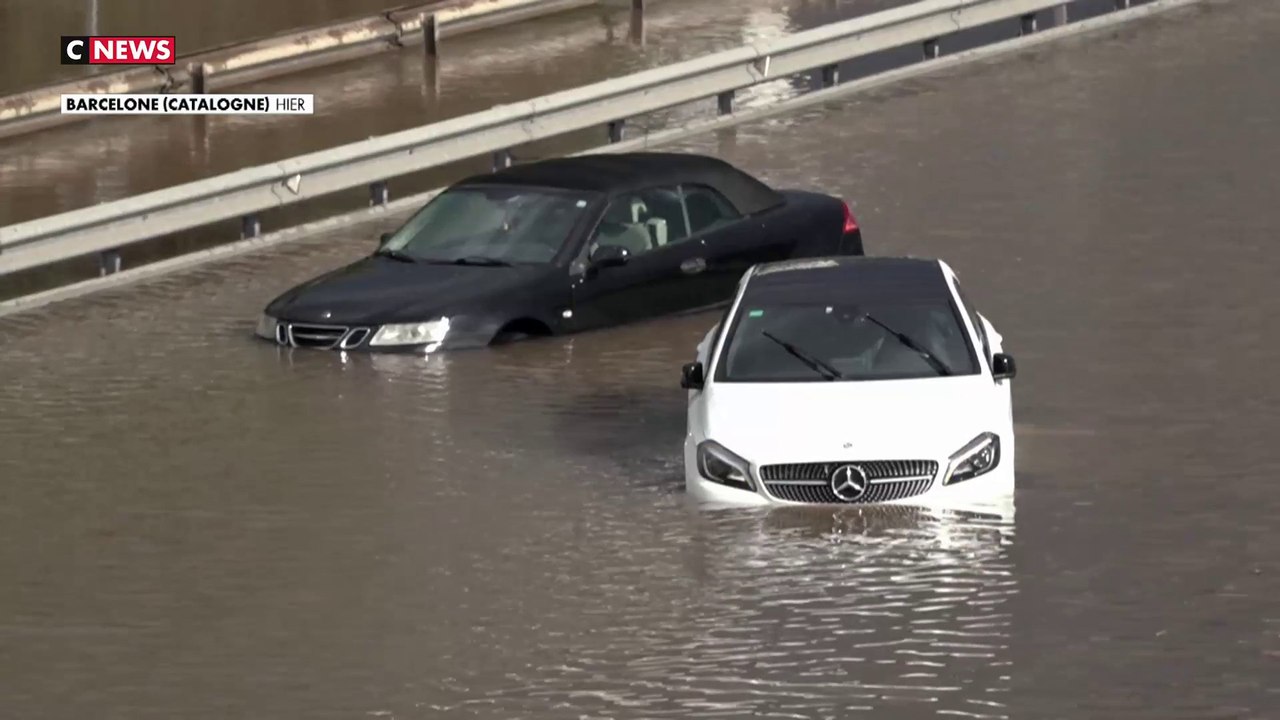 Espagne : des inondations à Barcelone