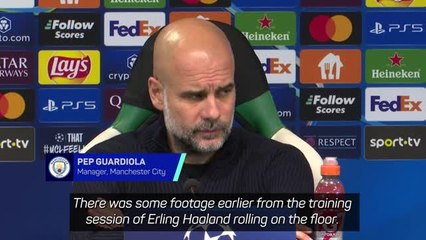 Guardiola plays down Haaland's training injury