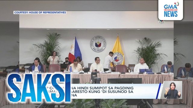 7 OVP officials na hindi sumipot sa pagdinig ng Kamara, ipaaaresto kung 'di susunod sa bagong subpoena | Saksi