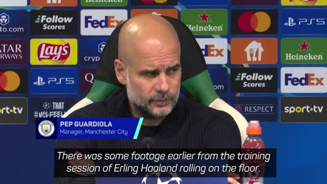 Guardiola plays down Haaland's training injury