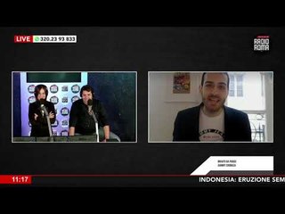 Johnny Cronaca, in collegamento da Parigi, per "I Perrollas" su Radio Roma