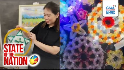 Crystal beads, gamit ng isang artist sa ginagawang mga parol | SONA