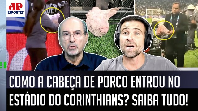 Gente, SABE COMO a CABEÇA DE PORCO teria ENTRADO no estádio?? BIZARRICE em Corinthians x Palmeiras