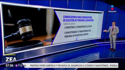 Emiten convocatoria para la elección de personas juzgadoras