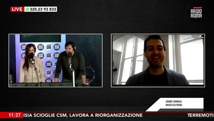 Johnny Cronaca, inviato da Parigi, in collegamento con "i Perrollas" su Radio Roma