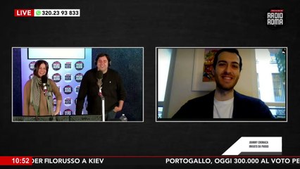 L'inviato da Parigi Johnny Cronaca in collegamento da "i Perrollas" su Radio Roma