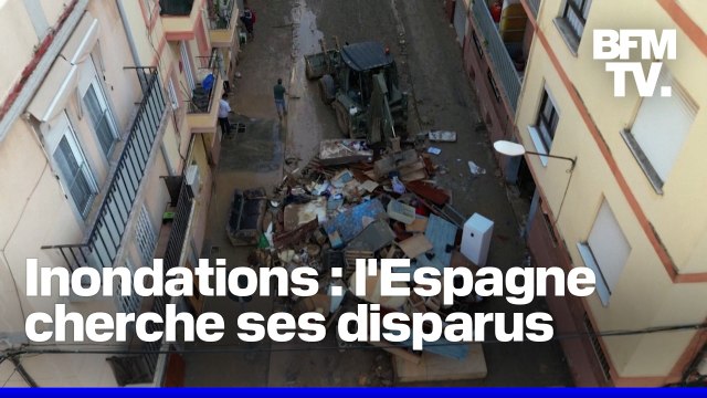 Six jours après les inondations, l'Espagne cherche désespérément des disparus