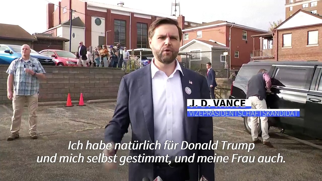 US-Wahl: Vance gibt sich bei Stimmabgabe versöhnlich