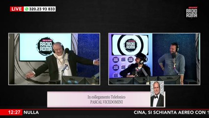 Pascal Vicedomini in collegamento da VIPIACE su Radio Roma