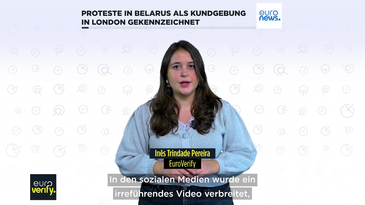 Faktencheck: Belarus-Protest fälschlicherweise als rechtsextremer Protest in London dargestellt