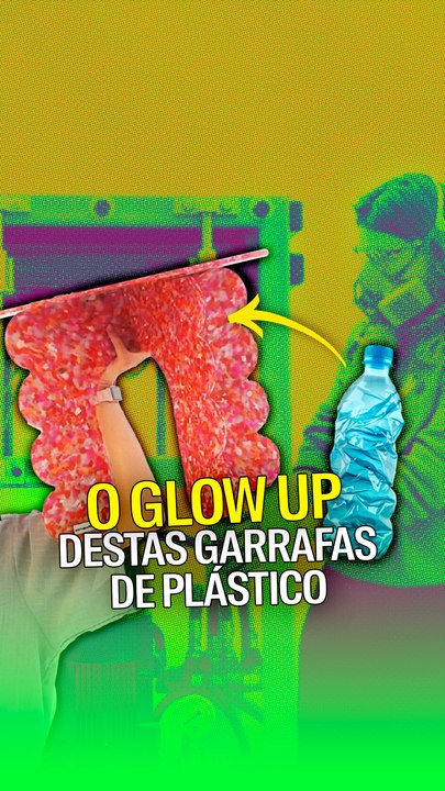 O glow up destas garrafas de plástico