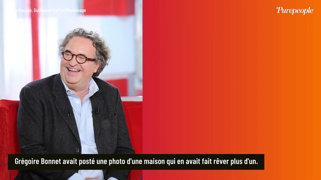 Grégoire Bonnet (Scènes de ménages) heureux dans une somptueuse maison de campagne située dans une toute petite et discrète commune