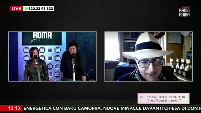 Il caffè con il maestro Pier Francesco Pingitore su Radio Roma