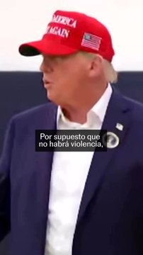 Trump votando en las elecciones presidenciales de los Estados Unidos