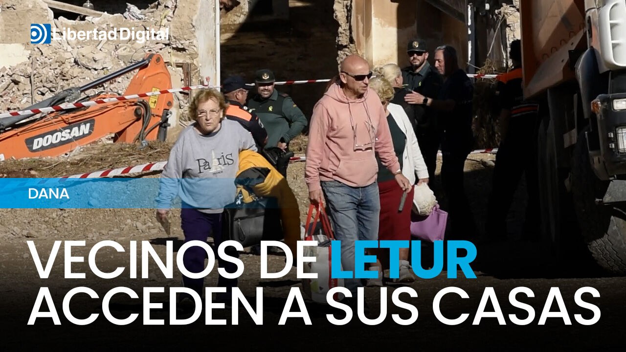Vecinos de Letur acceden a sus casas destruidas para recuperar pertenencias