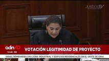 ¡Última Hora! Votación de la legitimidad al proyecto de inconsitucionalidad a la Reforma Judicial