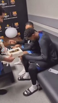 El regalo de Rapinha a Lamine Yamal por ganar el trofeo Kopa
