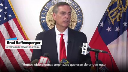 Las amenazas de bomba no creíbles en centros de votación de Georgia eran "de origen ruso", dice el secretario de Estado