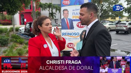 La alcaldesa de Doral emite su voto en un momento clave de las elecciones locales