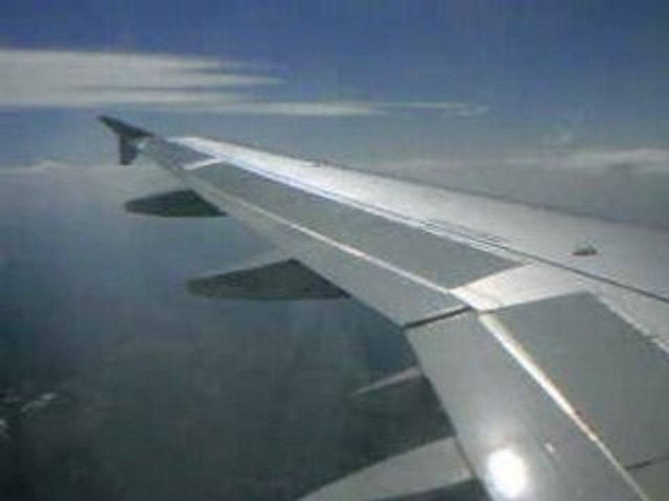 DECOLLE AVION EN DIRECT VU DE L'INTERIEUR