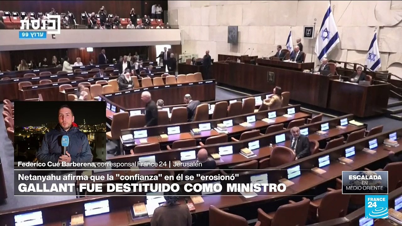 Informe desde Jerusalén: Netanyahu despide a Yoav Gallant, su ministro de Defensa, por discrepancias