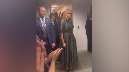 Melania Trump's unusual appearance shocks onlookers after voting with Donald Trump