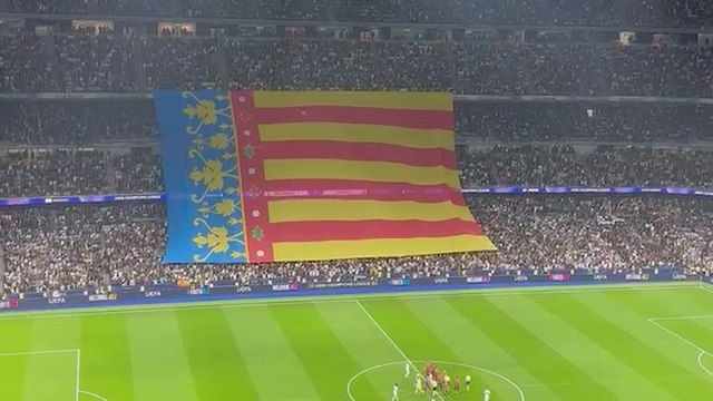 El emotivo minuto de silencio en El Bernabéu por las víctimas de la DANA