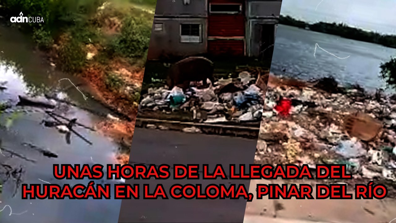 Unas horas de la llegada del huracán en la Coloma, Pinar del Río